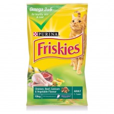 Friskies Adult - с пиле, черен дроб и зеленчуци, за котки над 12 месеца 10 кг.